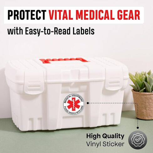 | 6 Pcs Medical Equipment Sticker – Size 2.75" – Strong Adhesive, Durable, Weatherproof Medical Sticker. Perfect Medical Alert Stickers in Kuwait