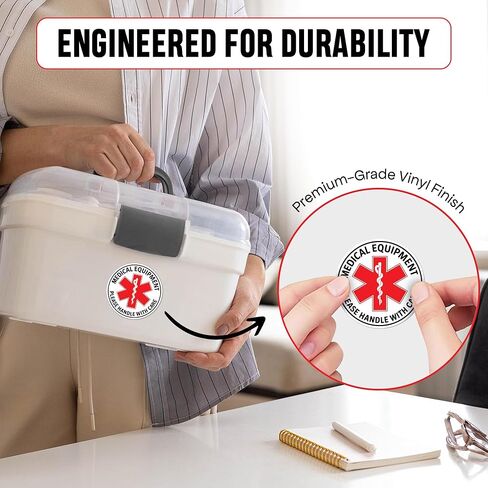 | 6 Pcs Medical Equipment Sticker – Size 2.75" – Strong Adhesive, Durable, Weatherproof Medical Sticker. Perfect Medical Alert Stickers in Kuwait