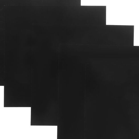Garneck 5Pcs Black Anodized Aluminum Sheet: 3.93in Metal Blanks for DIY Crafting - Laser Engraving Plates Sign Panel for Handmade Home Decor, Workshop Use, Smooth Surfaces in Kuwait