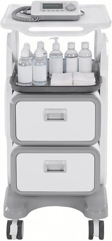 Generic 3 Tiers Lab Carts with 2 Drawers & 1 Top Tray Medical Trolley Cart with 4 Silent Wheels for Home Hospital Office Clinic in Kuwait