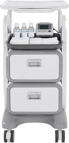 Generic 3 Tiers Lab Carts with 2 Drawers & 1 Top Tray Medical Trolley Cart with 4 Silent Wheels for Home Hospital Office Clinic in Kuwait