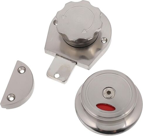 Didiseaon Public Restroom Door Lock Latch Zinc Alloy with Privacy Indicator Bathroom Lock Bolt Compact and Secure for Commercial Toilet Partitions for Bathroom Doors in Kuwait