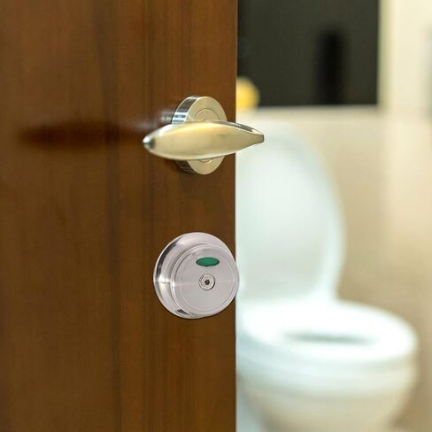 Didiseaon Public Restroom Door Lock Latch Zinc Alloy with Privacy Indicator Bathroom Lock Bolt Compact and Secure for Commercial Toilet Partitions for Bathroom Doors in Kuwait