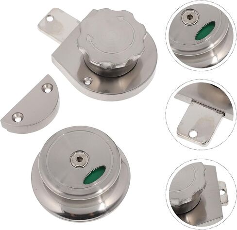 Didiseaon Public Restroom Door Lock Latch Zinc Alloy with Privacy Indicator Bathroom Lock Bolt Compact and Secure for Commercial Toilet Partitions for Bathroom Doors in Kuwait