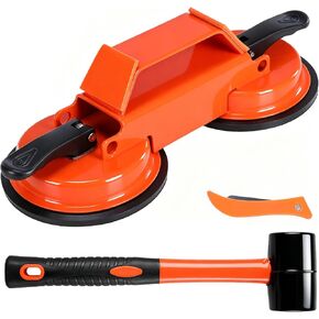 Floor Space Fixer Tool 45 Degree Striking Surface Floor Seam Fixer with Slot Cutter Hammer and 5pcs Sticky Pads Dual Enhanced Vacuum Suction Cup for Laminate Wood Tile Vinyl in Saudi Arabia