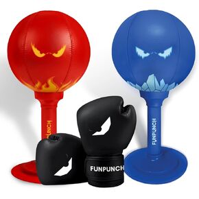 Bundle - Punching Bag for Kids Plus Boxing Gloves - Kids Boxing Set in Kuwait
