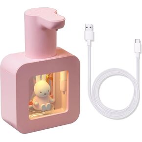 Mipow x Miffy Automatic Soap Dispenser Touchless - 3 Adjustable Foam Levels Smart Sensor, Hand Soap Dispenser for Bathroom Kitchen Home Office, Pink - Gifts for Girls in Kuwait