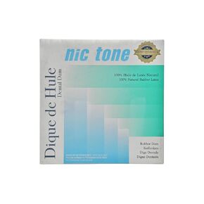 سد أسنان MDC NIC Tone من المطاط الطبيعي (متوسط ​​- أزرق - 5 × 5 بوصة - 52 ورقة / صندوق) in Kuwait
