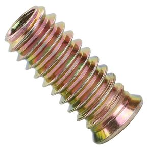 10 Pcs Zinc Plated Steel Threaded Insert Nut Set for Furniture - M4-M10 Hexagon Socket E-Nuts for Wood Bed Cabinet(M6x15mm) in Kuwait