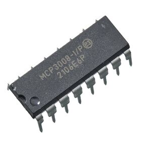1 قطعة MCP3008-I/P MCP3008 MCP 8-قناة 10 بت A/D محولات مع واجهة تسلسلية SPI 2.7 فولت ، DIP-16. in Kuwait