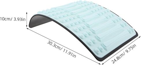 Housoutil Lumbar Spine Soothing Device Lumbar Stretching Aid for Lower Back Relief and Posture Improvement Soft Gel Surface Back Support for Office Home Yoga Pilates and Gym Use in Kuwait