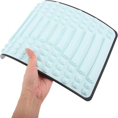 Housoutil Lumbar Spine Soothing Device Lumbar Stretching Aid for Lower Back Relief and Posture Improvement Soft Gel Surface Back Support for Office Home Yoga Pilates and Gym Use in Kuwait