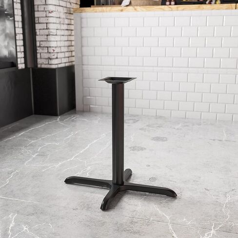 BizChair 23.75'' x 30'' Restaurant Table X-Base with 3'' Dia. Table Height Column in Kuwait