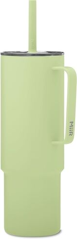 MIIR All Day Straw Cup ، 32oz - Cup Innovative Stafless Steel Cup with Lid ، ويتميز بقش مرن للاحتفال دون جهد وتصميم مقاوم للبقع in Kuwait