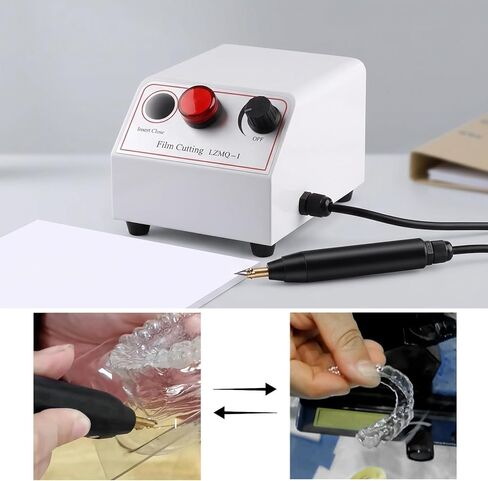 Pressure Film Cutting Machine Plastic Film Orthodontic Trimmer Cutter for Vacuum Former Thermoforming Sheets and Splints Cutter LZMQ-1 in Saudi Arabia