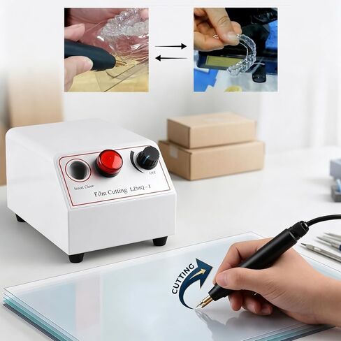 Pressure Film Cutting Machine Plastic Film Orthodontic Trimmer Cutter for Vacuum Former Thermoforming Sheets and Splints Cutter LZMQ-1 in Saudi Arabia
