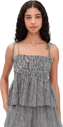 THE GREAT. Women's The Tide Smocked Top in Kuwait