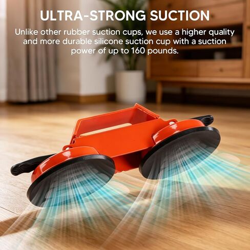 Floor Space Fixer Tool 45 Degree Striking Surface Floor Seam Fixer with Slot Cutter Hammer and 5pcs Sticky Pads Dual Enhanced Vacuum Suction Cup for Laminate Wood Tile Vinyl in Kuwait