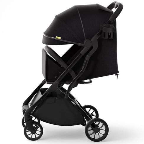 newyoo GlideTow TR18 Travel Stroller, Compact & Lightweight, Muted Olive | Newborn to toddler, foldable, self-standing design, 175° near-flat recline, large mesh window, trolley mode & UPF 50+ canopy in Saudi Arabia