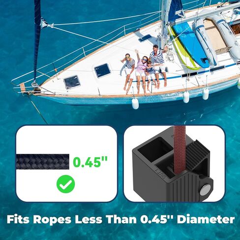 Gocozer Boat Fender Clips 6 Pack, Adjustable Durable Pontoon Boat Bumper Clips Dock Bumper Buoy Hanger Holder, Easy to Install Quick Release Lock Fit for Any Boat Pontoon Rail in Kuwait