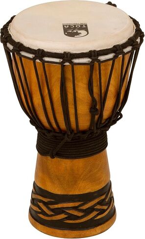 Toca TODJ-7CK Origins Series Rope Tuned Wood 7-Inch Djembe - Celtic Knot Finish in Kuwait