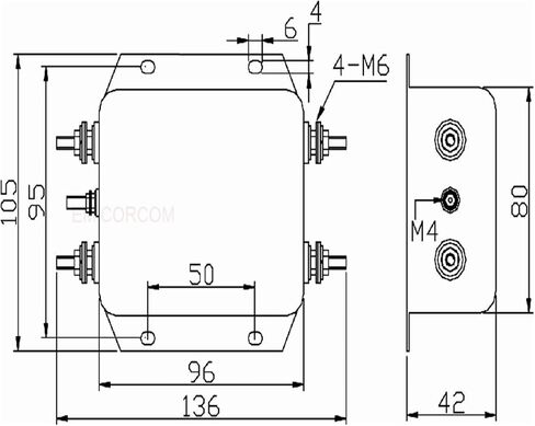 AN-20B22EB 20A 250V محرك سيرفو عالي الأداء لمرشح الطاقة أحادي الطور مخصص in Kuwait