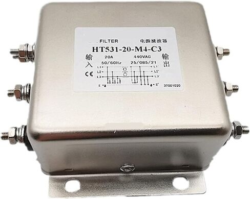 فلتر طاقة ثلاثي الطور 380 فولت HT531-100-M8-F3 10A 20A 30A 40A 100A(HT531-30-M4-E3 30A) in Kuwait
