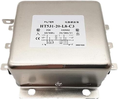 فلتر طاقة ثلاثي الطور 380 فولت HT531-100-M8-F3 10A 20A 30A 40A 100A(HT531-30-M4-E3 30A) in Kuwait