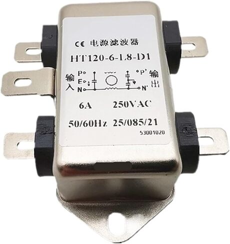 فلتر طاقة أحادي الطور 220 فولت HT221-6-W5-A2 3A 6A HT121-6-W5-D3 HT120(HT121-6-W5-D3 6A) in Kuwait