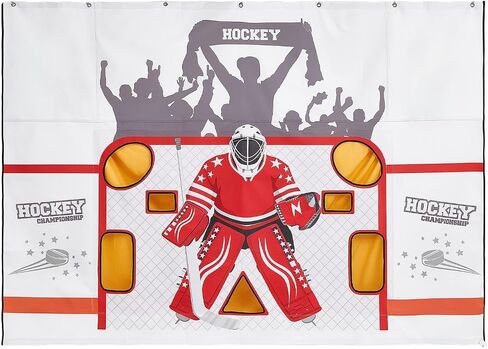 VEVOR Hockey Shooting Tarp، هدف ممارسة هدف هوكي الجليد لمعلم الرماية، شبكة ممتازة مقاومة للتمزق مع 7 فتحات، استبدال شبكة الهوكي سهلة الإعداد، معدات تدريب لممارسة دقة الرماية in Kuwait