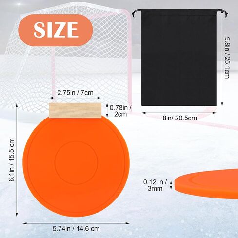 4+1Pcs Magnetic Hockey Targets-Withstand Powerful Shooting Silicone Goal Target Discs with Bag Ideal Training Equipment for Hockey, Lacrosse Nets & Soccer Baseball Practice Accuracy in Kuwait