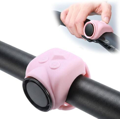 120dB Loud Bike Horn Electric Ebike Bell, Small Battery Operated Universal Mount Horns for Motorcycle Scooter Bicycle, Waterproof, USB C Rechargeable, 4 Funny Sounds & 5 Volume Settings in Kuwait
