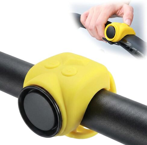 120dB Loud Bike Horn Electric Ebike Bell, Small Battery Operated Universal Mount Horns for Motorcycle Scooter Bicycle, Waterproof, USB C Rechargeable, 4 Funny Sounds & 5 Volume Settings in Kuwait