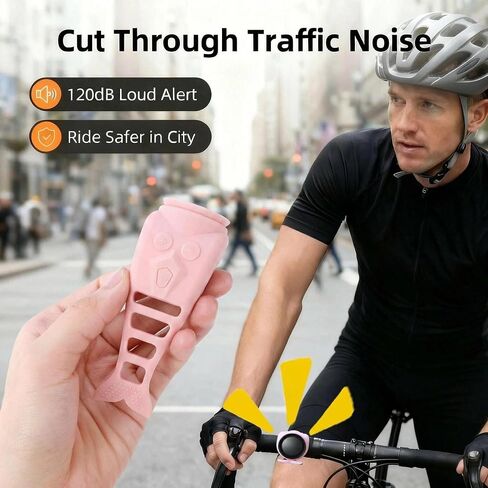 120dB Loud Bike Horn Electric Ebike Bell, Small Battery Operated Universal Mount Horns for Motorcycle Scooter Bicycle, Waterproof, USB C Rechargeable, 4 Funny Sounds & 5 Volume Settings in Kuwait