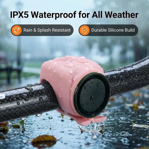 120dB Loud Bike Horn Electric Ebike Bell, Small Battery Operated Universal Mount Horns for Motorcycle Scooter Bicycle, Waterproof, USB C Rechargeable, 4 Funny Sounds & 5 Volume Settings in Kuwait