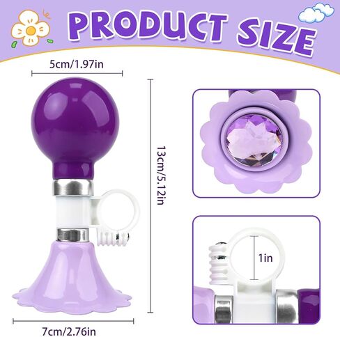 CHILDHOOD Kids Bike Horn, Cute Flower Bike Bell for Girls and Boys in Kuwait