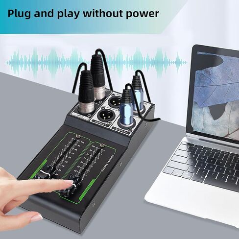 Passive Volume Controller, Metal 1 in 2 Out Stereo Audio Volume Attenuator, Volume Controller for Studio and Home Sound System in Kuwait