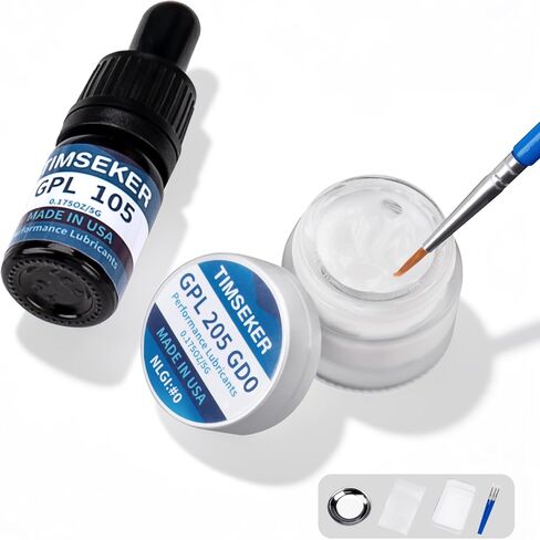 Keyboard Lube Kit - GPL 205G0 0.34oz/10g and GPL 105 0.34oz/10g, All-in-One Lube Station for Mechanical Keyboard Switches and Springs Lube in Kuwait