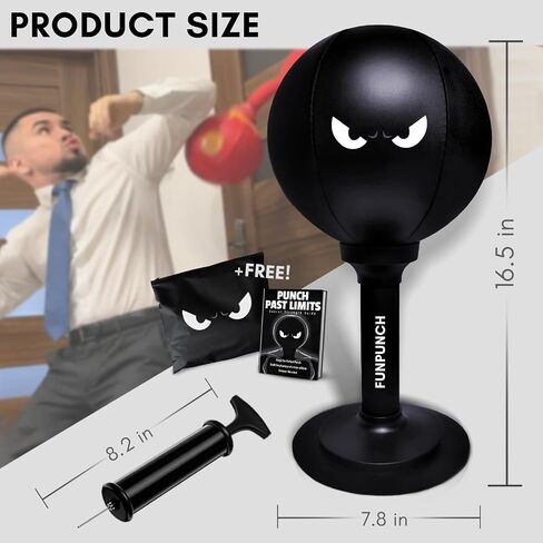 Bundle - Desktop Punching Bag and Kids Punching Bag with Boxing Gloves for Kids in Kuwait