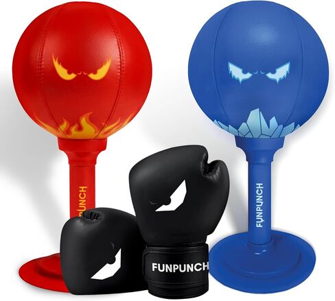 Bundle - Punching Bag for Kids Plus Boxing Gloves - Kids Boxing Set in Kuwait
