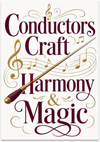 Choral Music Enthusiast Poster Print - Conductors Craft Harmony & Magic - 13x19 - Elegant Modern Decor in Kuwait