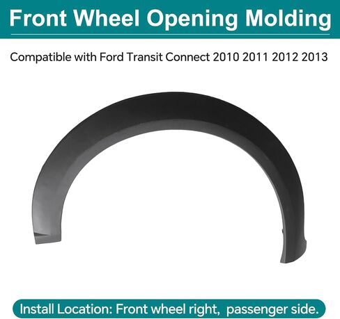 فتحة فتح العجلة الأمامية لوحة العجلة Fender Flare القوس المصبوب الخارجي تناسب Ford Transit Connect XL XL XL 2010 2011 2013 (جانب السائق الأيسر) in Kuwait