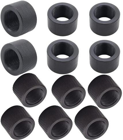 مجموعة مكونة من 12 حزمة: 6 × 5/8x24 لواقيات الخيوط .308.LR308 و6 × 1/2x28 لـ .22LR .223، واقيات الخيوط - متينة in Kuwait
