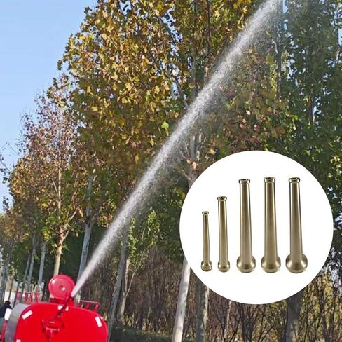 Brass Fire Hose Nozzle 1-1/2 Inch NST NH Industrial Sprinkler Head for Firefighting Equipment Water Flow Control Lasting Reliability(1.5inch NST/NH) in Kuwait