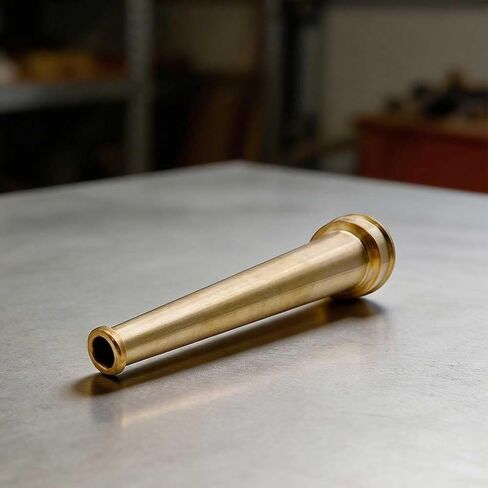 Brass Fire Hose Nozzle 1-1/2 Inch NST NH Industrial Sprinkler Head for Firefighting Equipment Water Flow Control Lasting Reliability(1.5inch NST/NH) in Kuwait