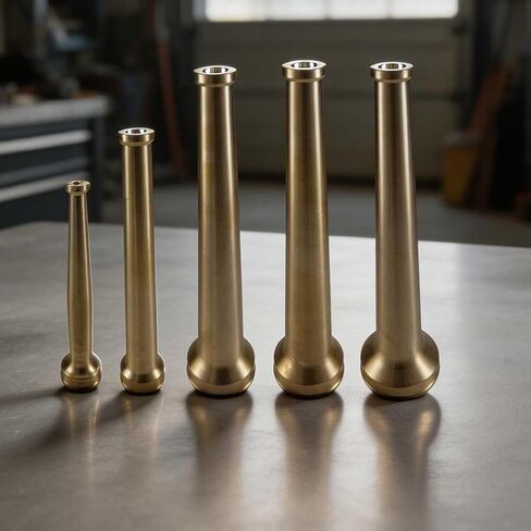 Brass Fire Hose Nozzle 1-1/2 Inch NST NH Industrial Sprinkler Head for Firefighting Equipment Water Flow Control Lasting Reliability(1.5inch NST/NH) in Kuwait