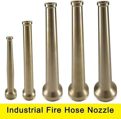Brass Fire Hose Nozzle 1-1/2 Inch NST NH Industrial Sprinkler Head for Firefighting Equipment Water Flow Control Lasting Reliability(1.5inch NST/NH) in Kuwait