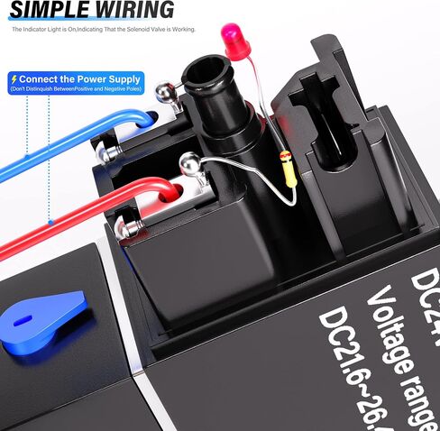 TAILONZ PNEUMATIC 1/4 بوصة NPT 24V 2 موقف 2 طريقة مغلقة عادة الكهربائية الملف اللولبي صمام الهواء 2V025-08 صندوق وصلات in Kuwait
