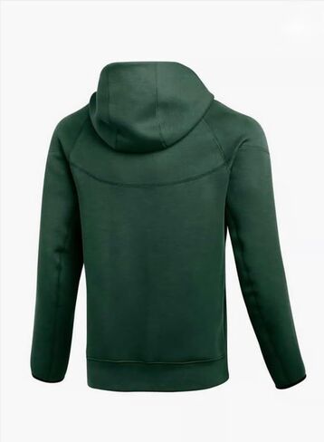 سترة هوديي من Nike Sportswear Tech Fleece Windrunner، أخضر، مقاس متوسط in Kuwait