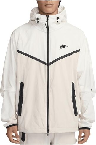 Nike Tech Men's Woven Jacket (Light Orewood Brown/Sail/Black, HM7151-104) Size Large in Kuwait